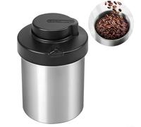 1500ML Coffee Beans Canister, 19X13.2cm Stainless Steel Food Storage Jug Vacuum Sealed Jar Coffe Beans Storage For Grounds Coffee Beans Tea