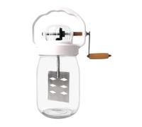 1500ML Manual Butter Mixer, Butter Maker Blender, Glass Bottle Hand Whisk with Easy Grip, Baking Kitchen Pastry Tool for Kids Food, Flour Jam Sauce Cream Bread Preparation for Home