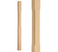 1500mm Stop Chamfered Oak Newel Post (1500mm Full Post)
