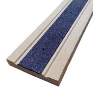 (1500mm x 50mm) Black Anti-Slip Decking Strips - 50mm GRP Stair Treads for Outdoor Safety