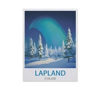 1500Pcs，Lapland Finland Vintage Travel Posters，Jigsaw Adult Decompression Game Puzzle Students Toy for Children Christmas Birthday Gifts 57x87cm-CR4