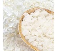 1500pcs Real Dried Ivory White Hydrangea Flower Petals, Natural Dried Petals for Wedding Decor, Valentine's Day, Proposal & Romantic Night, Flower Girl Baskets, Craft & DIY Projects (1.06oz/30g)