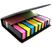 1500Pcs Sticky Notes Set Memo Desktop Organiser Holder Index Tab Post Arrow Bookmark Removable Self Adhesive Flags Notepad Rectangular Fluorescent Color Gifts for Students Teachers