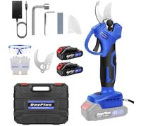 1500W Brushless Motor Electric Pruning Shears, Max 30mm Cutting Diameter, Electric Secateurs Cordless with 2 x 1.5Ah Rechargeable Battery and Replacement Blades, for Pruning Trees, Shrubs and Fruit