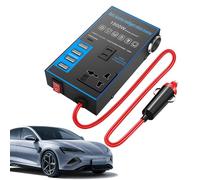 1500W Car Power Inverter - USB Charging Ports, 12V/24V Universal Converter, Fast Charging, Car Charger Inverter with USB C, UK Compatible Safe and Stable for Tablets/Phones