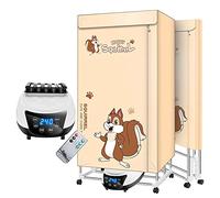 1500w Clothes Dryer, Portable 2 -Tier Electric Clothes Drying Rack Foldable Energy Saving (Anion) 1.5 Meters Digital Automatic Timer for House