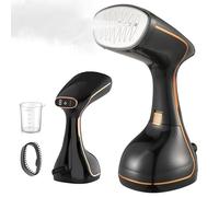 1500W Clothes Steamer, Portable Handheld Steamer for Clothes, Deep Wrinkle Removal, Garment Steamer with 320 ml Water Tank and 3 Steam Modes for Home, Office & Travel (Black)
