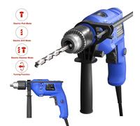 Terratek 1050W Corded Hammer Drill, 13mm Chuck, Variable Speed