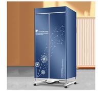 1500W Electric Clothes Dryer with Remote Control and Timer,Large Capacity 2-tier Heated Clothes Airer with Cover,Indoor Foldable Electric Clothes Airer Drying Rack,Overheat Protection,Cyan