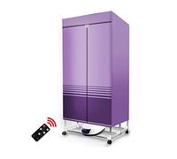 1500W Electric Mobile Folding Drying Rack - Quick Dryer With UV Sterilization, Remote Control Timing - Multifunctional Clothes Dryer Wardrobe For Clothes