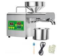 1500W Electric Oil Press - Dual Cold & Hot Pressing Modes - Food-Grade Stainless Steel Construction for Healthy, Pure Oil Ext-raction, 110V/220V