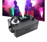 1500w Fog Machine Smoke Machine, Stage Lighting Vertical Spray Machine With 24 Led Lights & With Remote Control, Professional Fogger For Stage Equipment Concert Wedding Party