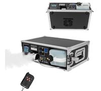 1500W Fog Machine, Stage Pro Haze Machine, 3L Capacity with Flight Case Package, with Remote Control, for Halloween Shows Bars Weddings Parties DJ Events Theatres Discos Clubs