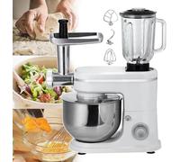 1500W Food Processor with 6L Blender, Meat Grinder & Pasta Maker - Multifunctional Stand Mixer for Juicing, Blending, Cooking & Vegetable Mixing