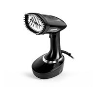 GEEPAS Handheld Clothes Steamer | 2-in-1 Travel Garment Steamer Steam Iron | 30g/min Powerful Stream Ceramic Soleplate 400ml Water Tank | Wrinkle Remover 35s Fast Heat-up | 2 Year Warranty 1500W Black