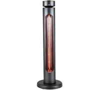 1500W Infrared Patio Heater with 8 Power Settings, IP65 Waterproof Electric Outdoor Heater with Remote Control, Fast Heating Halogen Standing Heater with Tip-Over & Overheat Protection