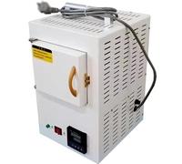 1500W Lab Electric Muffle Furnace, 100-1000℃ Integrated High Temperature Furnace with Program Control, Digital Laboratory Ceramic Muffle Furnace for Efficient Lab Heating(A)