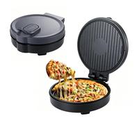 1500W Non-Stick Electric Pizza Maker, Dual Sided Grill Pan | 32Cm Large Cooking Surface, Fast Heating, Portable Round Pizza Machine for Pizza, Pancake