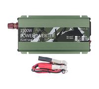 1500W Pure Sine Wave Inverter Silent Cooling Fan Practical AC Socket for Electronics Charging Aluminum Alloy Green