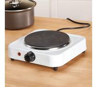 1500W Single Electric Hot Plate With Adjustable Temperature Control White