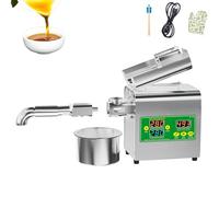 1500W Smart Digital Oil Press Machine - Automatic Cold/Hot Extractor with Adjustable Temperature for Peanut, Almond, Flaxseed & Soybean - 110V/220V Home Use