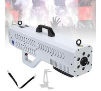 1500W Smoke Gun for Party, Handheld Fog Machine Cannon with LED Lights, Perfect for Spooky Halloween, Stage Shows and Club Night(White)