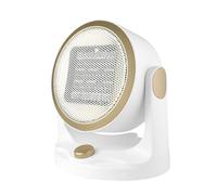 1500W Turbo Heater Fan, 90 Degree Adjustable Heater Cooler ABS Flame Retardant and Tip-Over Protection, Dual Purpose Cooling and Heating Fan for Garage Office