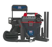1500W Wall Mounted Garage Vacuum With Remote Control - 18L Drum - Wet & Dry
