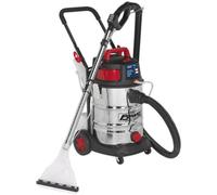 1500W Wet & Dry Valeting Machine - 30L Stainless Steel Drum - Detergent Tank
