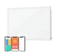 (1500W, White) SolAire Lyndo Wifi Electric Panel Heater, Wall Mounted