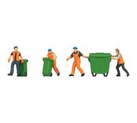 Noch Figure Set 15027 Waste Removal 4 Figures with Bins H0 Scale (1:87)