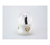 15050 Mechanical Silver Art Carillon, Height 15 cm, for Weddings, Weddings with Spouses Turning and Melody the Wedding Waltz