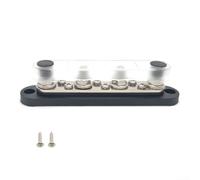 150A 12V 48V Terminal Block for Reliable Wiring in Boats, RVs, and Cars (Black 4-way)