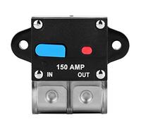 150A Circuit Breaker Automatic Reset Holder Inverter for Car, Automotive DC Power Protection Device with Push Button Reset, Flame Retardant Housing for Vehicles and