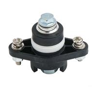 150A High-Current Round Brass Terminal Block for Energy Storage Systems - PA66 Flame-Retardant Housing, UL94-V0, 3000V Dielectric Strength, M8 Screw, 0-600V AC(Black)