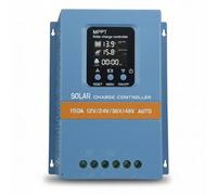 150A MPPT Solar Charge Controller, 12V 24V 36V 48V Auto-Detect Solar Panel Regulator with Large LCD Display & Dual USB, High Efficiency Intelligent Battery Charger for Lead-Acid/LiFePO4 Batteries, RV