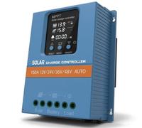 150A MPPT Solar Charge Controller, 12V to 96V Auto with LCD Display, Smart Timer & Dual USB for RV, Boat, Cabin, Off-Grid Power System