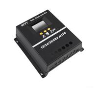 150a Mppt Solar Regulator 12v 24v 36v 48v Auto Detect Lcd Display Dual Usb Port Heat Dissipation Design Large Wiring Terminal For Outdoor Energy System Black(shell)
