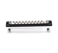 150A Negative Bus Bar 48V Solar Insulated Terminal With Tin Plated Core | ABS Housing For Safe Isolation Easy Installation With Labeled Markings for Fit For Solar for rv Yacht Off Grid System