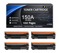 150A W1500A Toner Cartridge with Chip Compatible for HP 150A W1500X High Yield 1000pages Work with Laserjet M110we M110 M110w MFP M140we M140 M140w M139 M139we Printers