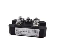 150Amp 1600V Three phase rectifier bridge MDS150A1600V 12V 24V 36V 48V 220V 480V 600V AC-DC high-power module(Radiator HS20150)