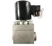 150bar 15MPa 2 Way Water Solenoid Valve 1 inch DC24V Orifice 25mm SS304 DN25 Normally Close(G-36V)