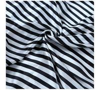150cm*1m Black Silky Satin Fabric,Striped Polyester Satin Fabric for Quilting Sewing Dress Making