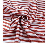 150cm*1m Brown Silky Satin Fabric,Striped Polyester Satin Fabric for Quilting Sewing Dress Making