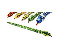 150cm 5ft soft toy snake - 6 assorted cuddly plush designs, 1 sent out at random - Keel Toys