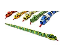 150cm 5ft soft toy snake - 6 assorted cuddly plush designs, 1 sent out at random - Keel Toys
