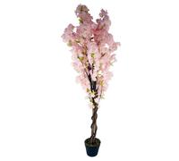 Leaf Design 150cm Artificial Pink Cherry Blossom Tree