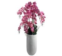 150cm Artificial Pink Orchid Potted Display Artificial Leaf Green One Size