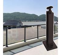 150cm Black Railing for Wood Panels & 1012mm S Panels - Modern & Safe Design Perfect for Outdoor Use & Balconies - Enhance Your Space with Style!