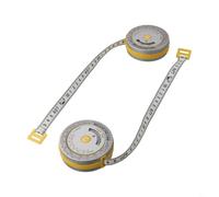 150cm BMI Body Mass Index Tape Measure Retractable with Lock and Push Button for Accurate Body Size Checking (yellow)